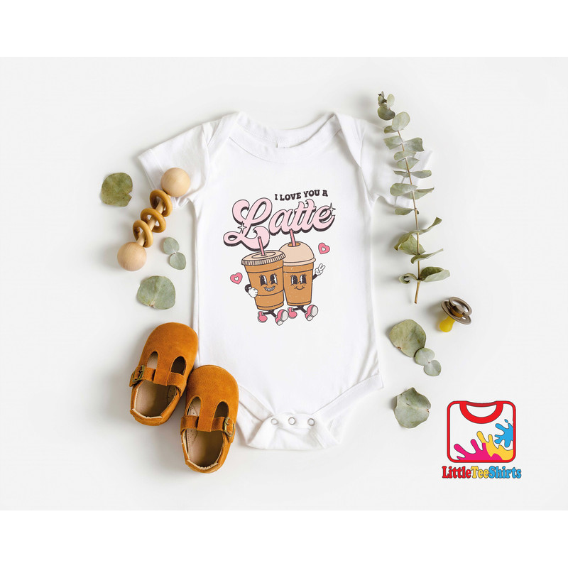 Valentines Latte Onesie®,Cute Valentine Bodysuit,Gift For Valentine's Day,Happy Valentine's Day Onesie®.jpg
