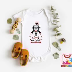 valentines robot love machine onesie,love machine baby onesie,cute valentines day onesie