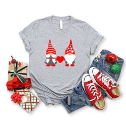 valentine gnomes shirt, valentines day shirt, gnomes sweatshirt, love shirt, cute valentine shirt, winter holiday gift,