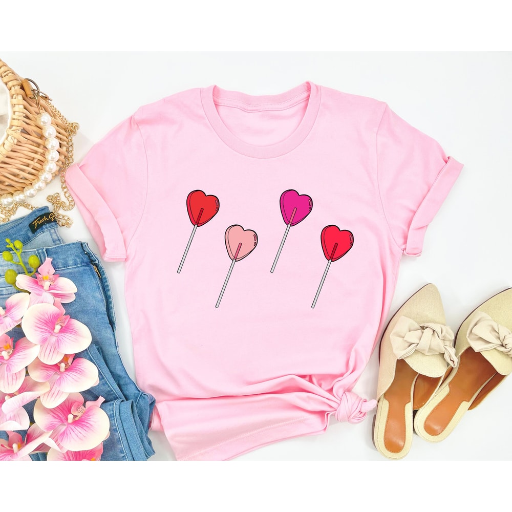 Valentines Shirt - Lollipop Valentines Design Sweatshirt - VDay Sweatshirt - Valentines Day Gift For Friend - Valentines Sucker Shirt.jpg