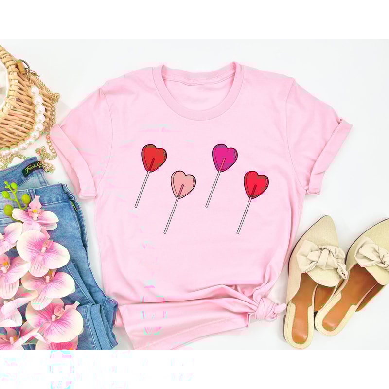 Valentines Shirt - Lollipop Valentines Design Sweatshirt - VDay Sweatshirt - Valentines Day Gift For Friend - Valentines Sucker Shirt.jpg