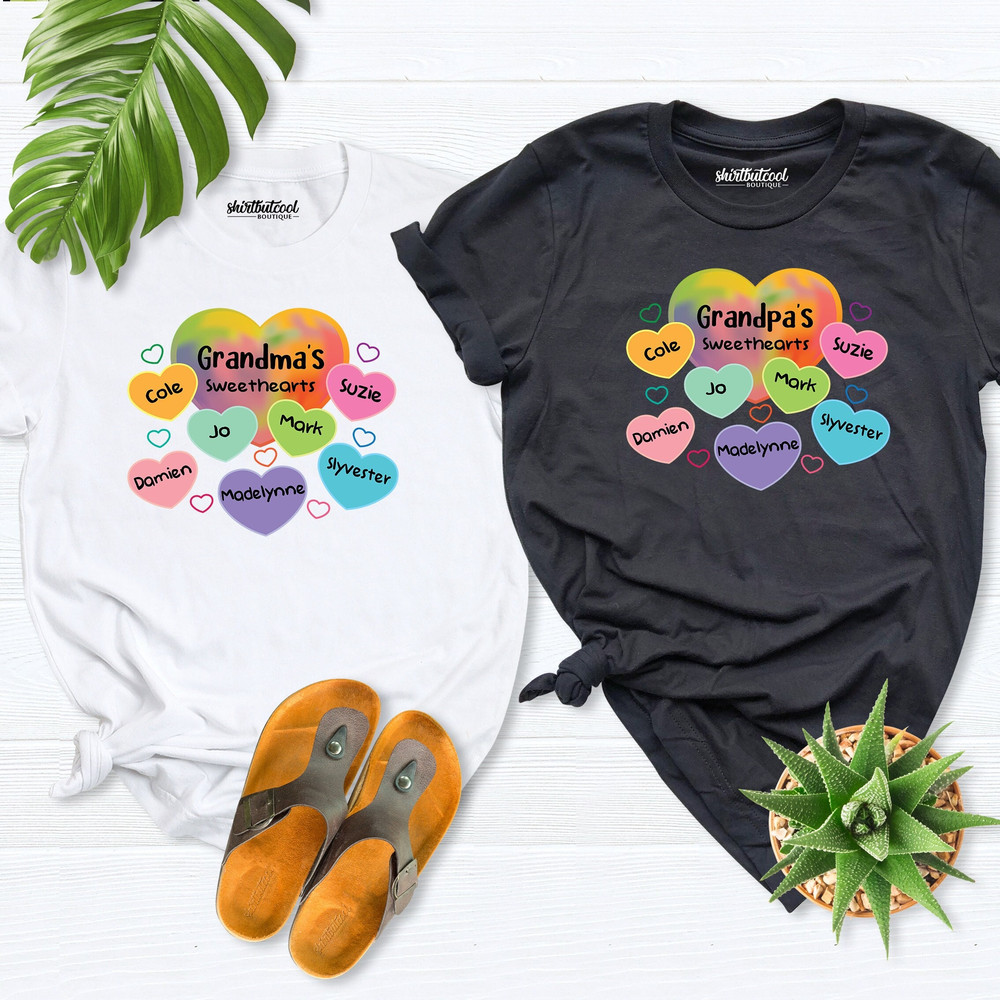 grandparents valentines shirt, personalized grandma grandpa shirts, nana papa valentine gift, valentine day gift, heart with kids name shirt.jpg