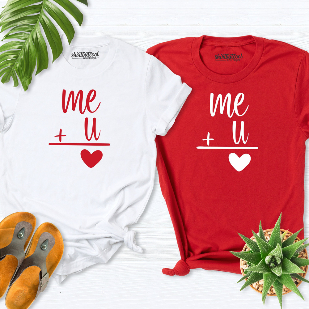 Valentine Me U Shirt, Couple Matching Tee, Valentine Couple Shirt, Valentine Gift, Couple Gift, Valentines for him, Gift her his, Love Shirt.jpg