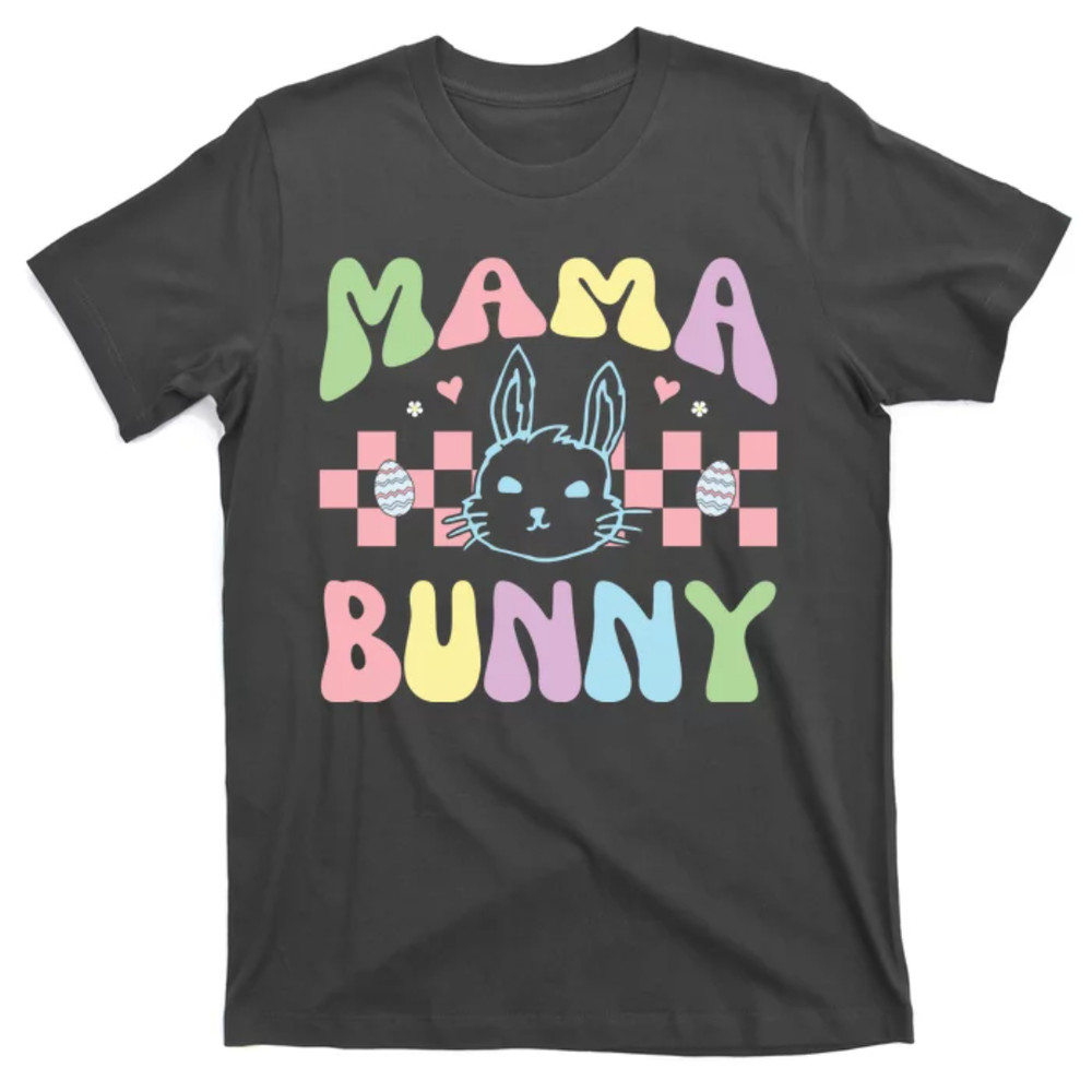 TeeShirtPalace Mama Bunny Retro Colorful Cute Holiday T-Shirt.jpg