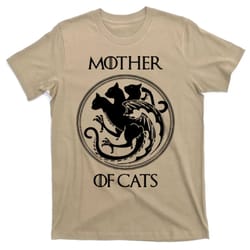 mother of cats black cat t-shirt