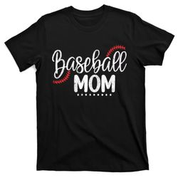 baseball mom leopard game day mothers day t-shirt