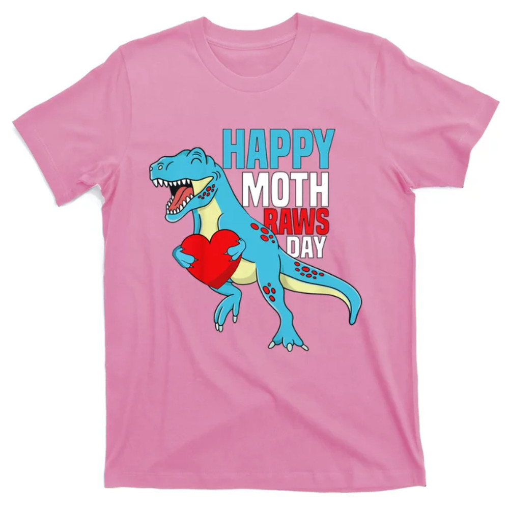 TeeShirtPalace Boy Happy Mothers Day Son For Mommy Rawr Trex Dino T-Shirt.jpg