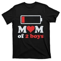 mom of 2boys from son to mom quote mothers day birthday t-shirt