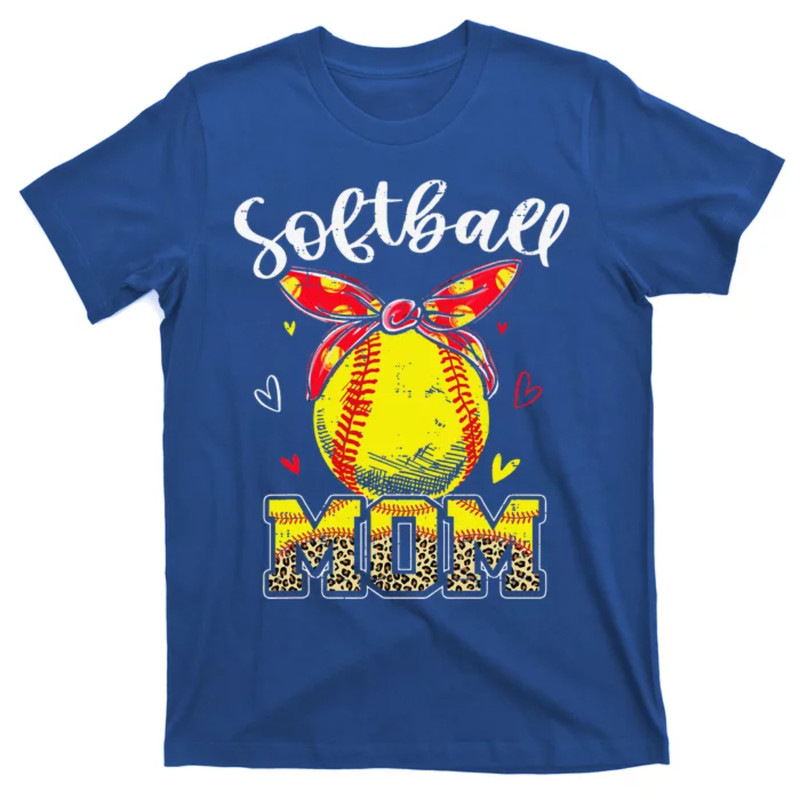 TeeShirtPalace Softball Mom Headband Softball Ball Mothers Day Mama T-Shirt.jpg