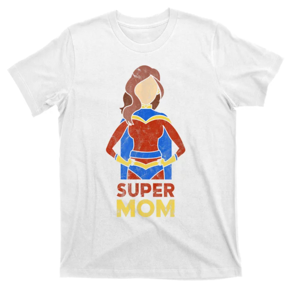 TeeShirtPalace Super Mom Wo Mothers Day Gift from Son Mommy Mama T-Shirt.jpg
