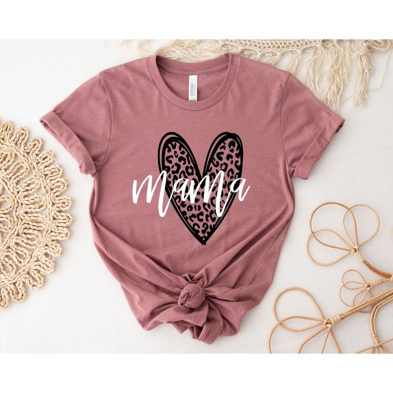 Leopard Heart Mama Shirt, Mama Leopard Shirt, Heart Mom Shirt, Mother's Day Shirt, Mama Tee, Mom Life Shirt, Leopard T-Shirt, Motherhood Tee.jpg