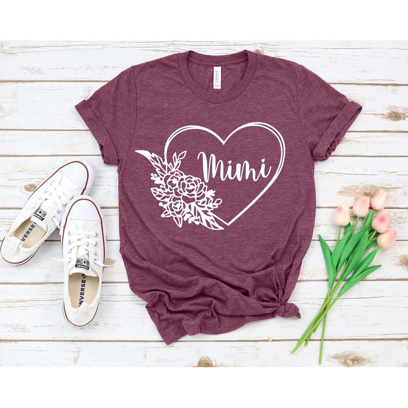 Mimi Definition Shirt, Mimi Shirt With Flowers Heart, Promoted to Mimi Shirt, Funny Grandma Shirt, Mimi Birthday Shirt, New Mimi Shirt.jpg