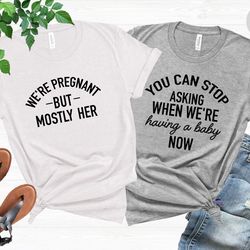 pregnancy shirt, baby announcement shirt, pregnant t-shirt, expecting parents tee, new mom shirt, mommy daddy t-shirt, m