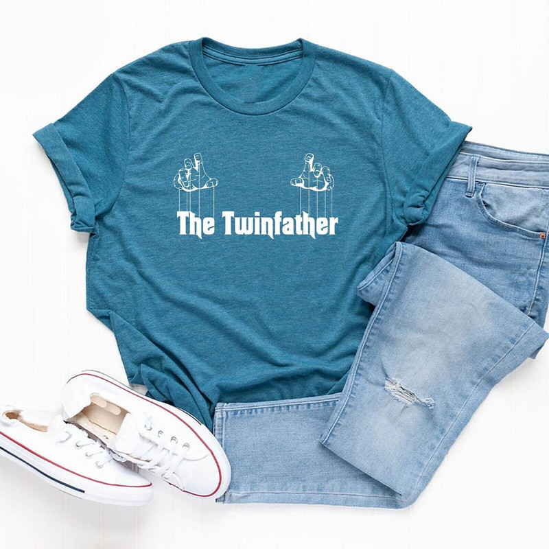 The Twinfather T-Shirt, Father Of Twins Shirts, Funny Dad Shirt, Dad Birthday Gift, Gift For Fathers Day, Best Father Tshirt, New Daddy Gift.jpg