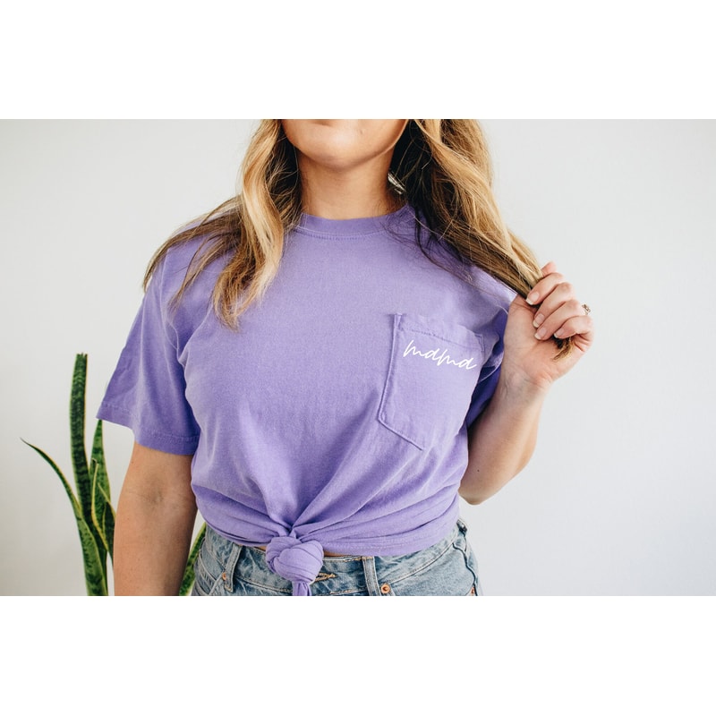 Comfort Color Pocket Mama Shirt Mom Shirt, Mother's Day T-shirt, TShirt, Gift For Mothers Day, Present For Mom, Cute Mama Tee, pocket tee.jpg