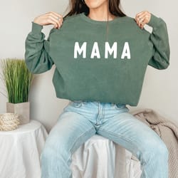 comfort colors mama sweatshirt mama sweatshirt, mothers day sweatshirt, mother sweatshirt, mama gift sweater, retro mom