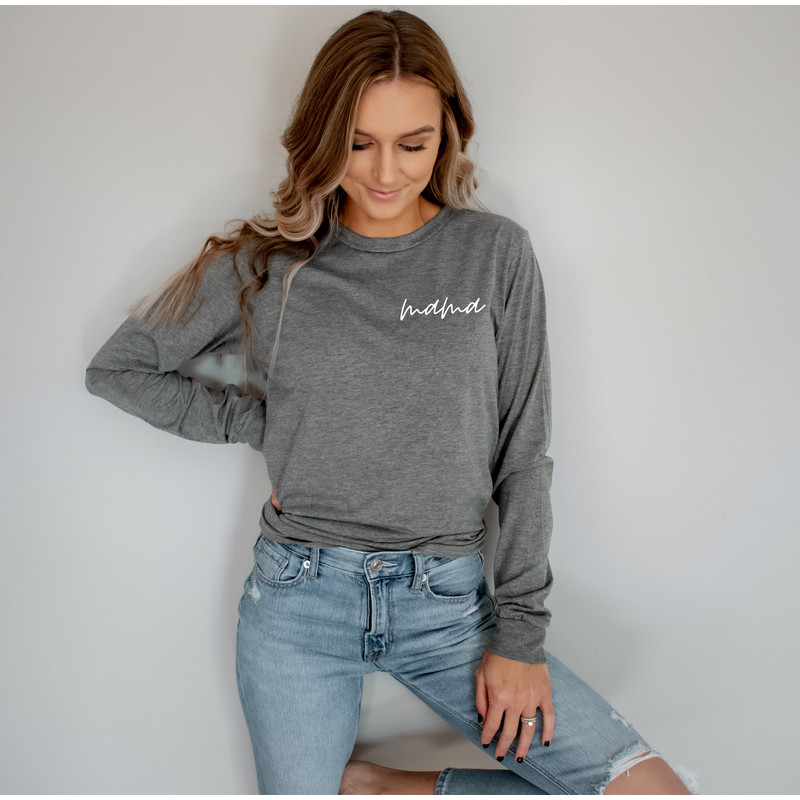 Mama Pocket Long Sleeve Shirt Mama Long Sleeve Shirts For Women, Baby Shower Gift, Pregnancy Reveal Shirt, Gift For Mom, Mothers Day Gift.jpg