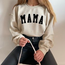 mama sweatshirt  mama est sweatshirt, mothers day gift, cool mom, first mothers day gift, personalized gift, mom life sh