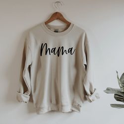mama sweatshirt, mama est sweatshirt, mothers day gift, cool mom, first mothers day gift, personalized gift, mom life sh
