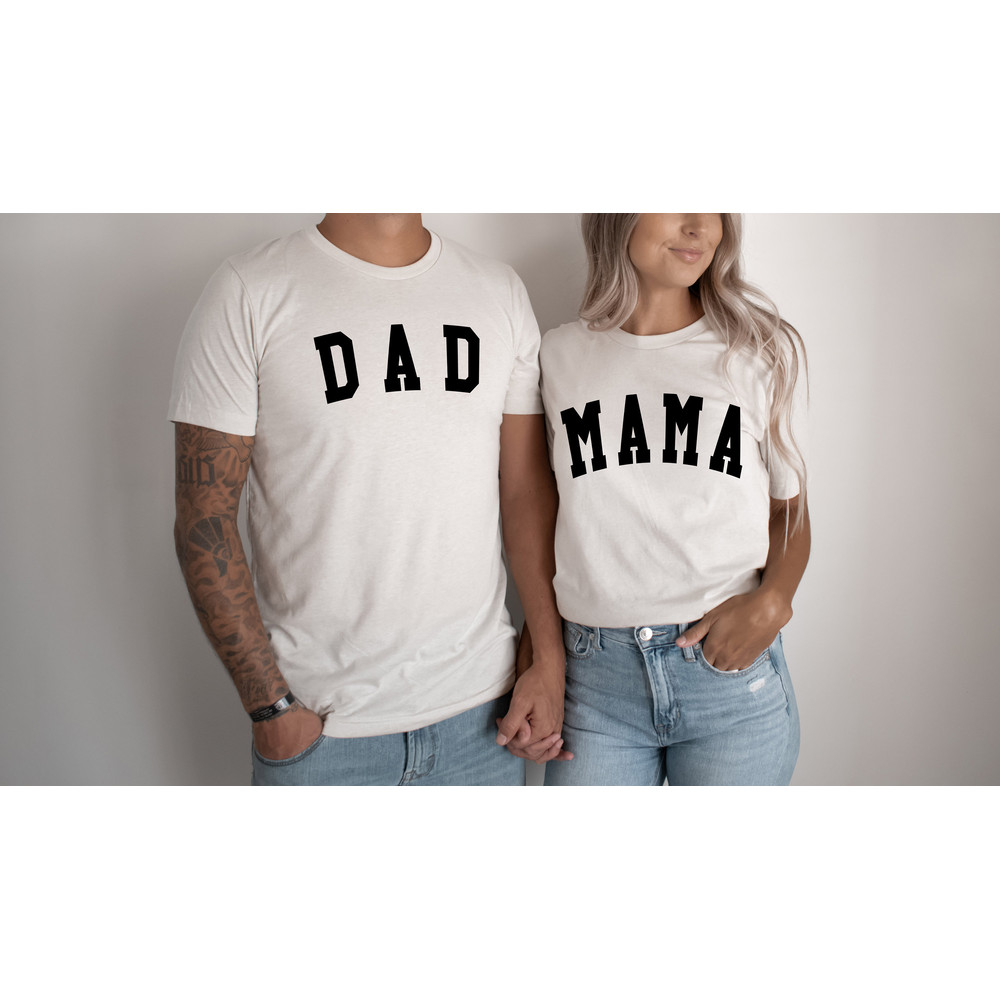 Personalized Mom Dad matching shirt, Mommy and Dad and me family matching shirt, Pregnancy reveal, birthday party, bubba, sissy, mini shirt.jpg