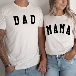 personalized mom dad matching shirt, mommy and dad and me family matching shirt, pregnancy reveal, birthday party, bubba