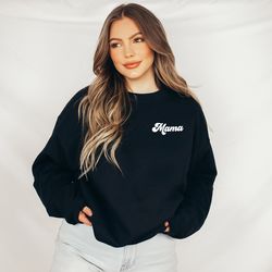 retro mama sweatshirtsmall  mama sweater, baby shower gift, pregnancy reveal shirt, sweatshirt gift for mom, pregnant an