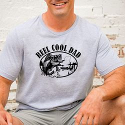 reel cool dad shirt for men, dad fishing shirts, dad fishing birthday gifts, dad fish tshirts, dad fisherman christmas g