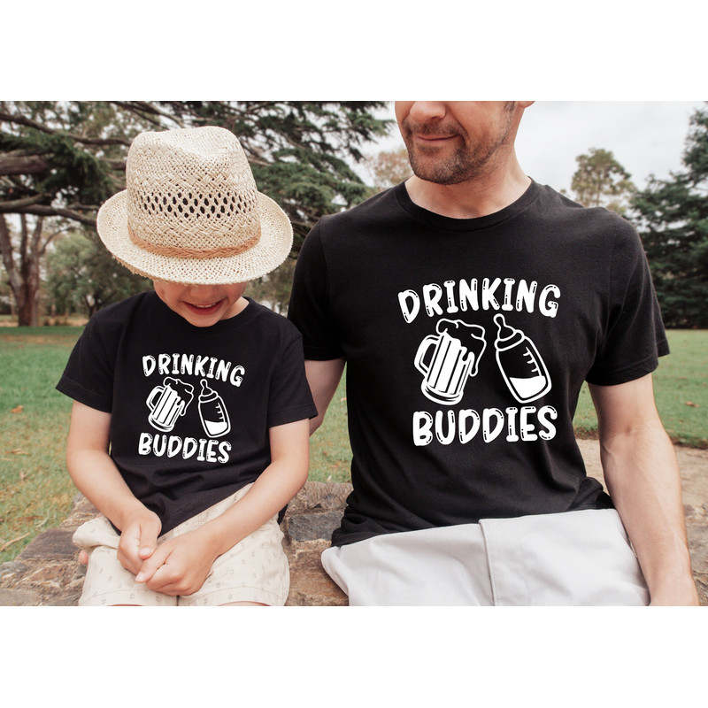 Drinking Buddies Shirts, Fathers Day Shirts, Gift For Dad, Milk And Beer Shirts, Matching Father Son Daughter Shirt, Aunt Niece And Nephew.jpg