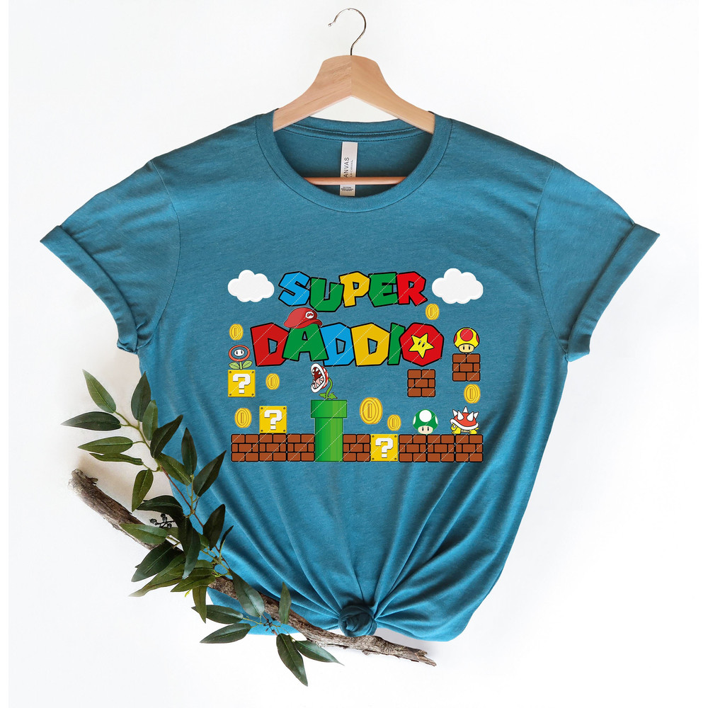 Super Daddio Shirt, Funny Dad Tshirt, Father's Day Shirt, Super Dad Shirt, Gamer Daddy Shirt, Father Gift Tee, Fathers Day Gift Funny Shirt.jpg