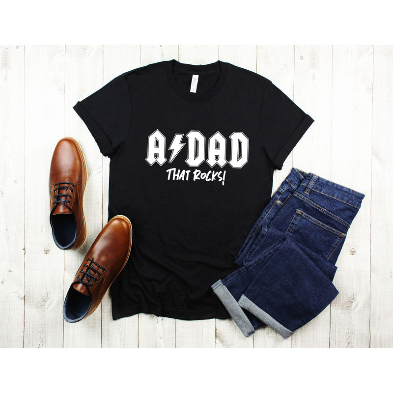 A Dad That Rocks Shirt Fathers Day Shirt, Funny Shirt for Men, Husband Gift, Dad Gift, New Dad Shirt, Dad Birthday Sweatshirt, Fathers Day.jpg