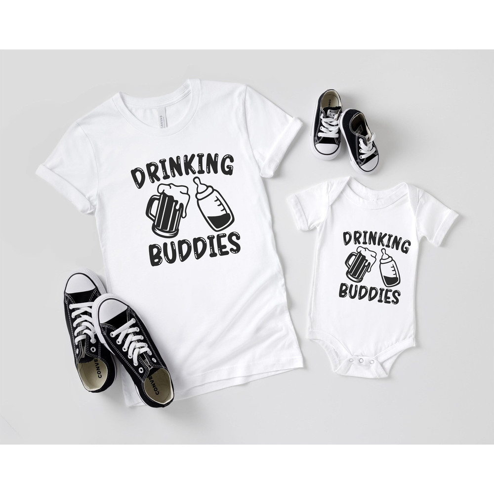 Drinking Buddies Shirts, Fathers Day Shirts, Gift For Dad, Milk And Beer Shirts, Matching Father Son Daughter Shirt, Aunt Niece And Nephew.jpg