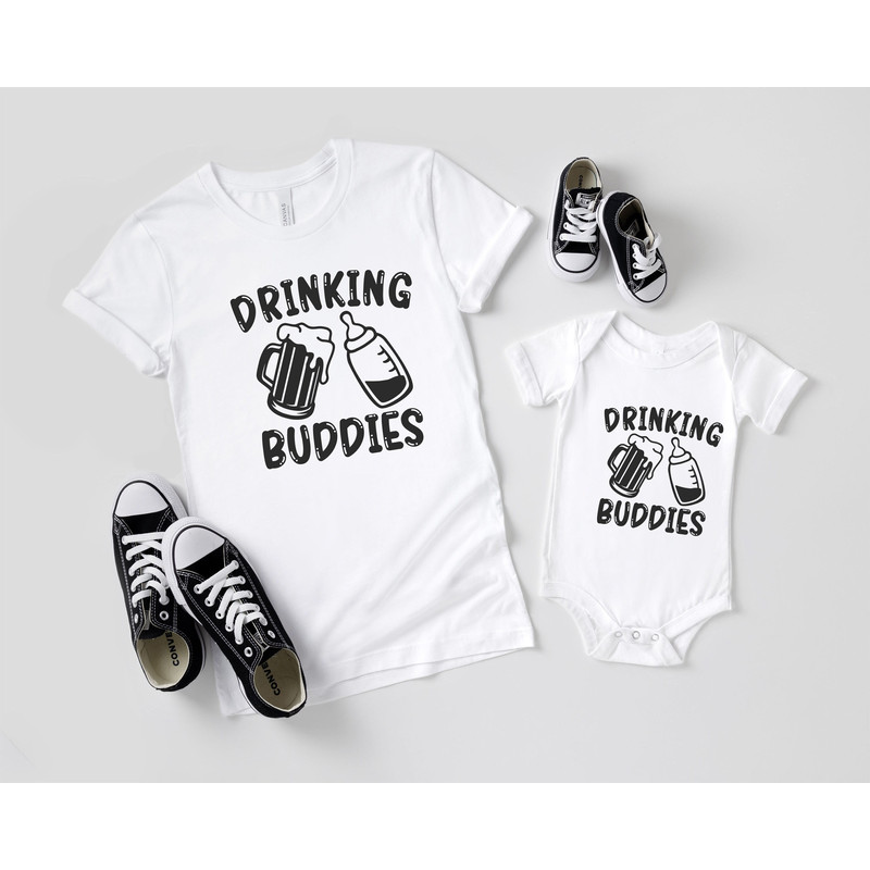 Drinking Buddies Shirts, Fathers Day Shirts, Gift For Dad, Milk And Beer Shirts, Matching Father Son Daughter Shirt, Aunt Niece And Nephew.jpg