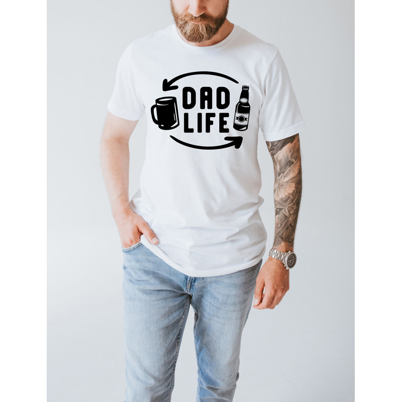 Dad Life Shirt, Hip Dad T-Shirt, Daddy Father Gift, Top Hip Stylish Dad Gift, Father's Day, Dad Gift From Wife, Beer Shirt.jpg