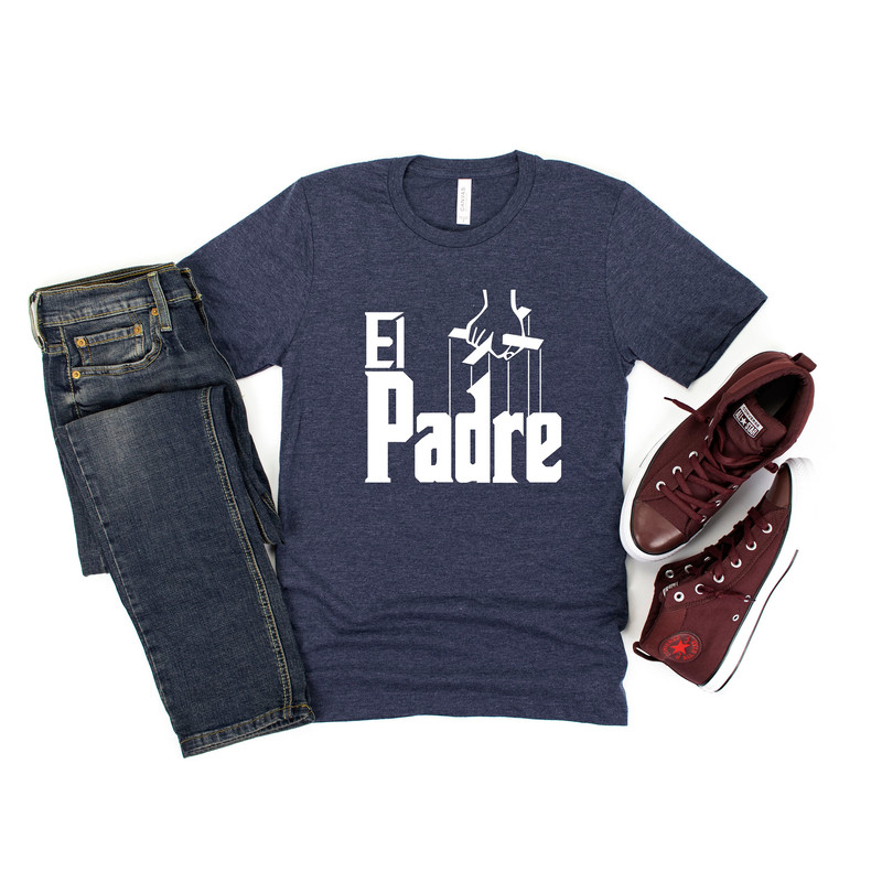 Men El Padre T-Shirt, Men Personalized T-Shirt, Personalized Gift For Dad, Father's Day Gift, El Padre TShirt for Dad, Dad Gift.jpg