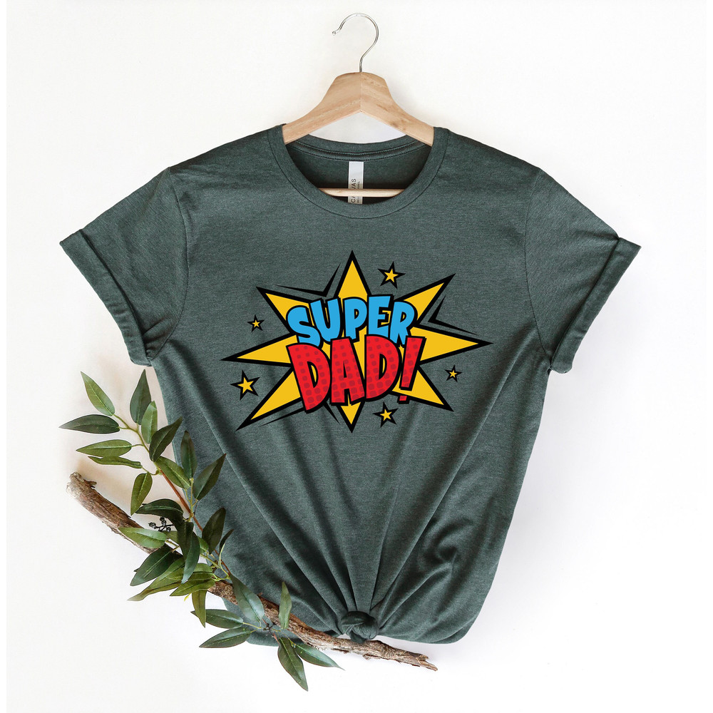 Super Dad Tshirt, Comic Dad Shirt, Hero T-Shirt for Dad, Fathers Day Shirt Gift, Dad Gift, Father's Day Gift.jpg
