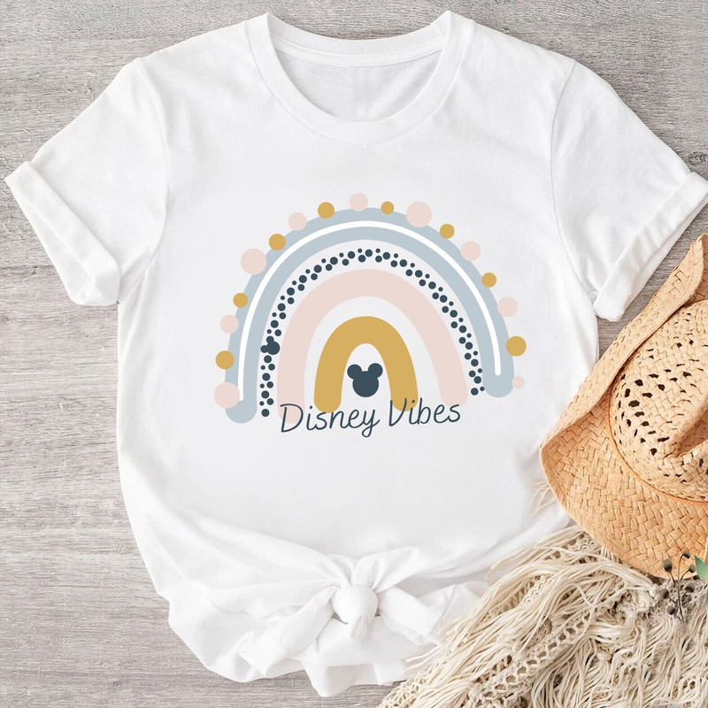 Disney Vibes Shirt, Rainbow Disney Shirt, Disney Rainbow Mickey Head Shirt, Disney Vibes Rainbow , Disney Vacation Tee, Women Disney Shirt.jpg