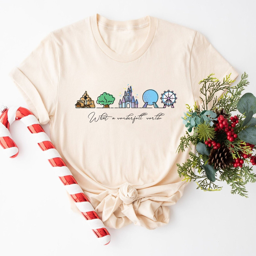 Disney World Shirt, Disneyland Shirts, Disney Shirt, Disneyland Shirt, What a Wonderfull Word shirt, Disneyworld Shirt, Epcot, Magic Kingdom.jpg