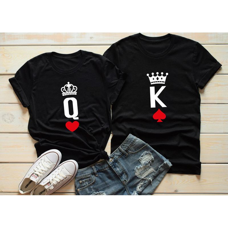 King and Queen Shirt, Valentine Shirt, Couple Shirt, Valentine Days Gift, Valentine Days Shirt, Couple Matching, Love Shirt.jpg