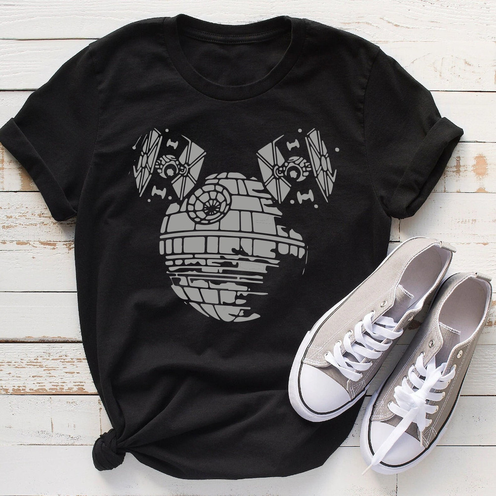 Mickey Death Star, Star Wars Shirt, Disney World Shirt, Star Wars Vintage shirt, Star Wars Gift, Disney Man Shirt, Star Wars Tee.jpg