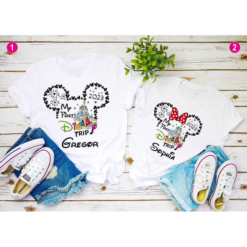 My 1st Disney Trip, Disney shirt, Minnie Mouse Shirt, Mickey Disney Shirt, Disney Family Trip Shirts, Disney Group Shirts, Disney Vacation.jpg
