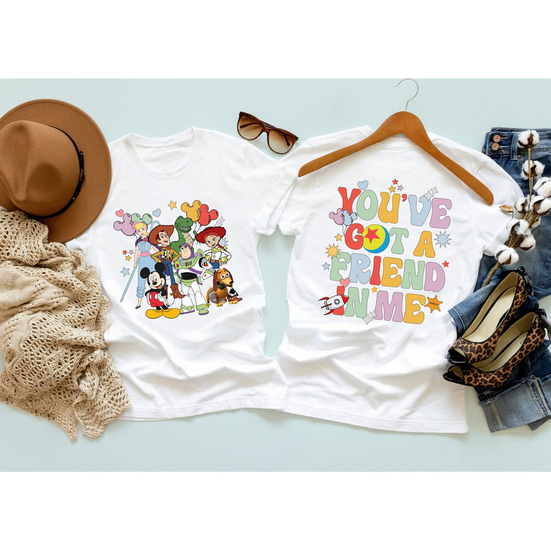 Retro Disney Toy Story You're Got A Friends In Me Shirt, Vintage Character Group Matching, Jessie And Buzz Shirts, Disney Family Shirt.jpg