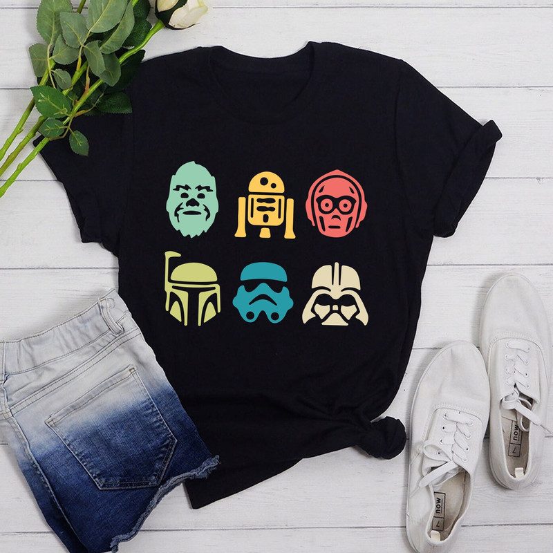 Star Wars Retro Shirt, Disney Star Wars, Gift For Men Women, Kid T-Shirt, Star wars Tshirt, Disney Family Vacation Shirt, Star War Character.jpg