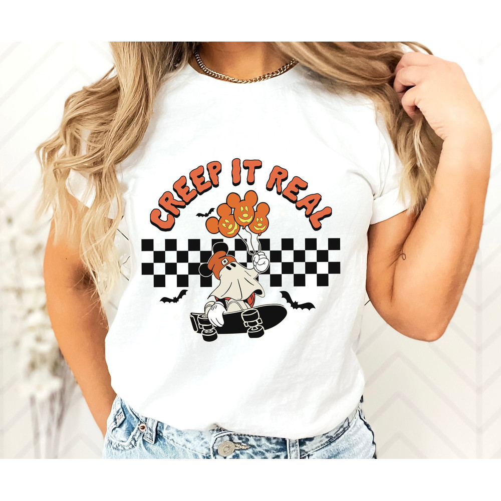Creep It Real Shirt, Halloween Shirt, Halloween Boo Shirt, Halloween Retro Shirt, Funny Halloween Shirt, Halloween Party Shirt, Vintage Tee.jpg