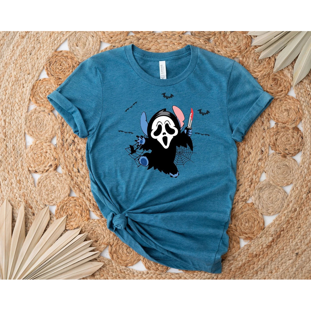 Disney Halloween Shirt, Scary Stitch Shirt, Funny Stitch Shirt, Halloween Costume, Disney Trip Shirt, Disney Vacation, Halloween Women's Tee.jpg