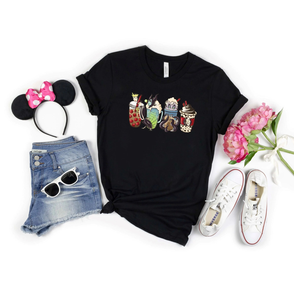 Disney Villains Latte Shirt, Evil Villain Latte, Disney Villains Shirt, Disney Vacation Shirt, Disney Halloween Gift.jpg