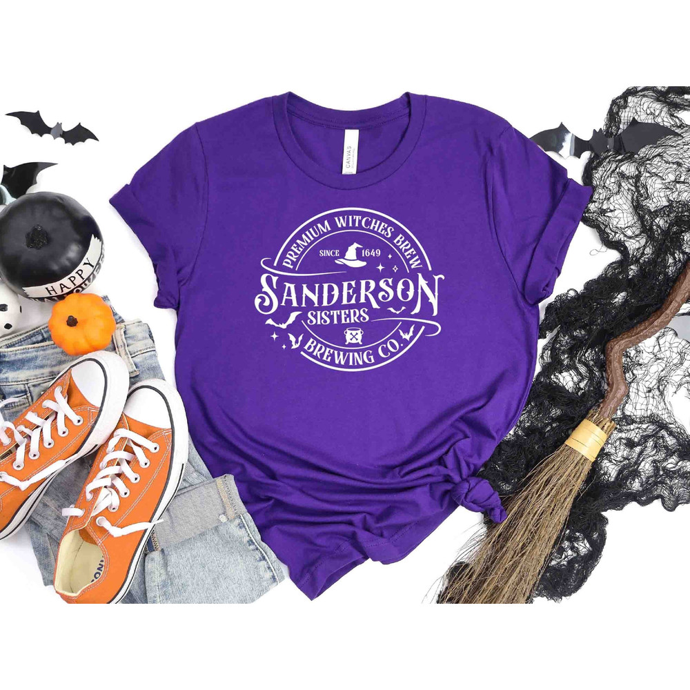 Brewing Co Sanderson Sisters Sweatshirt, Premium Witches Brew, Halloween Sweatshirt, Women Halloween, Fall Shirt, Cute Halloween,Witch Shirt.jpg