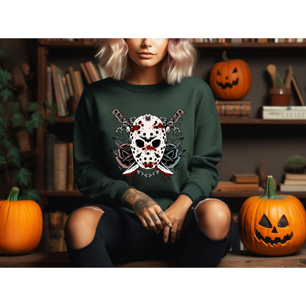 Jason Mask Shirt, Spooky Jason Shirt, Halloween Shirts, Spooky Shirt, Funny Halloween Shirt, Halloween Gift Tees, Spooky Season, Halloween.jpg