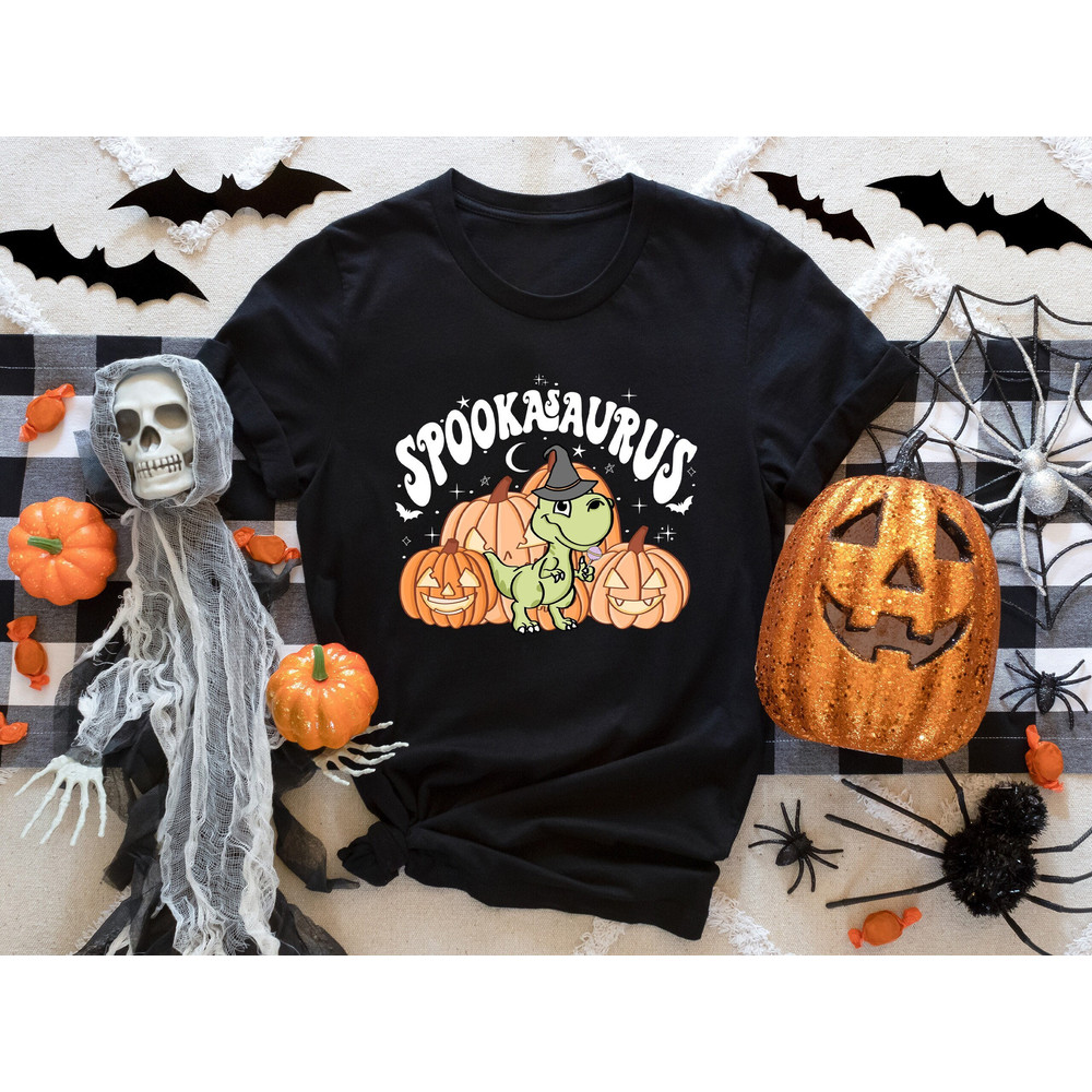 Spookasaurus Shirt, Halloween Shirts, Spooky Shirt, Funny Halloween Shirt, Halloween Gift Tees, Sarcastic Shirts, Halloween Kid Shirt.jpg