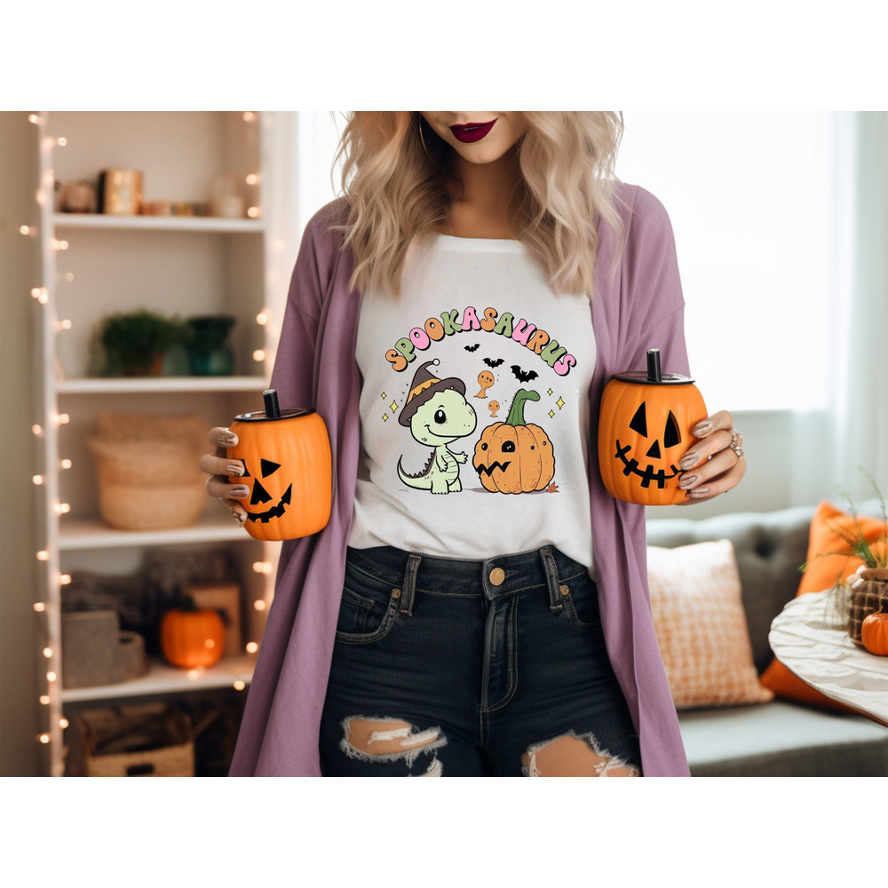 Spookasaurus Shirt, Halloween Shirts, Spooky Shirt, Funny Halloween Shirt, Halloween Gift, Sarcastic Shirts, Boo Crew, Spooky Season.jpg