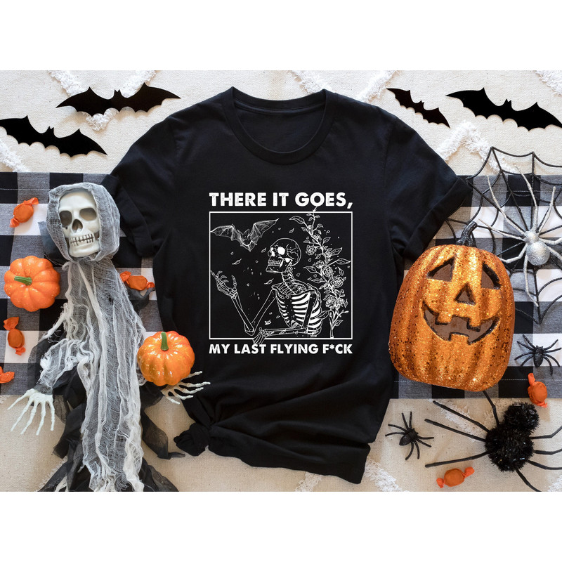 There It Goes My Last Flying Fck Shirt, Halloween Shirts, Spooky Shirt, Funny Halloween Shirt, Halloween Gift, Boo Crew Shirt, Halloween.jpg